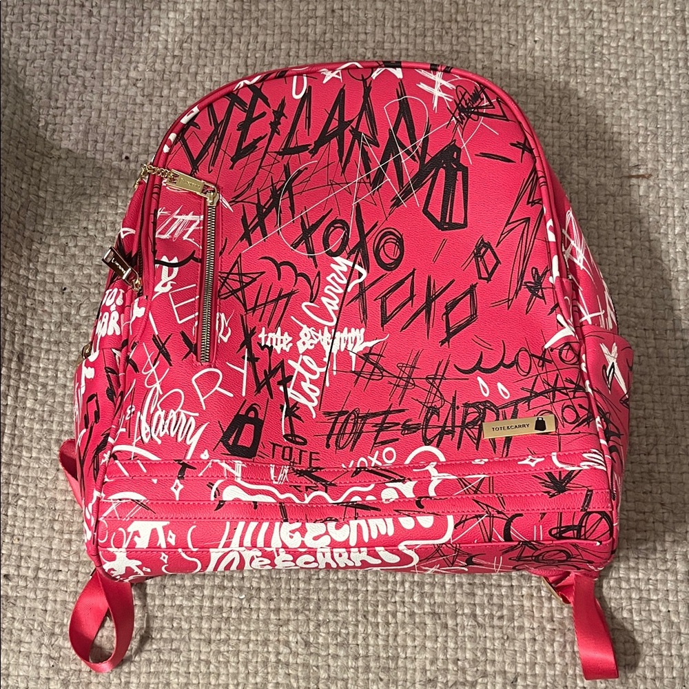Vibrant pink Graphic Backpack